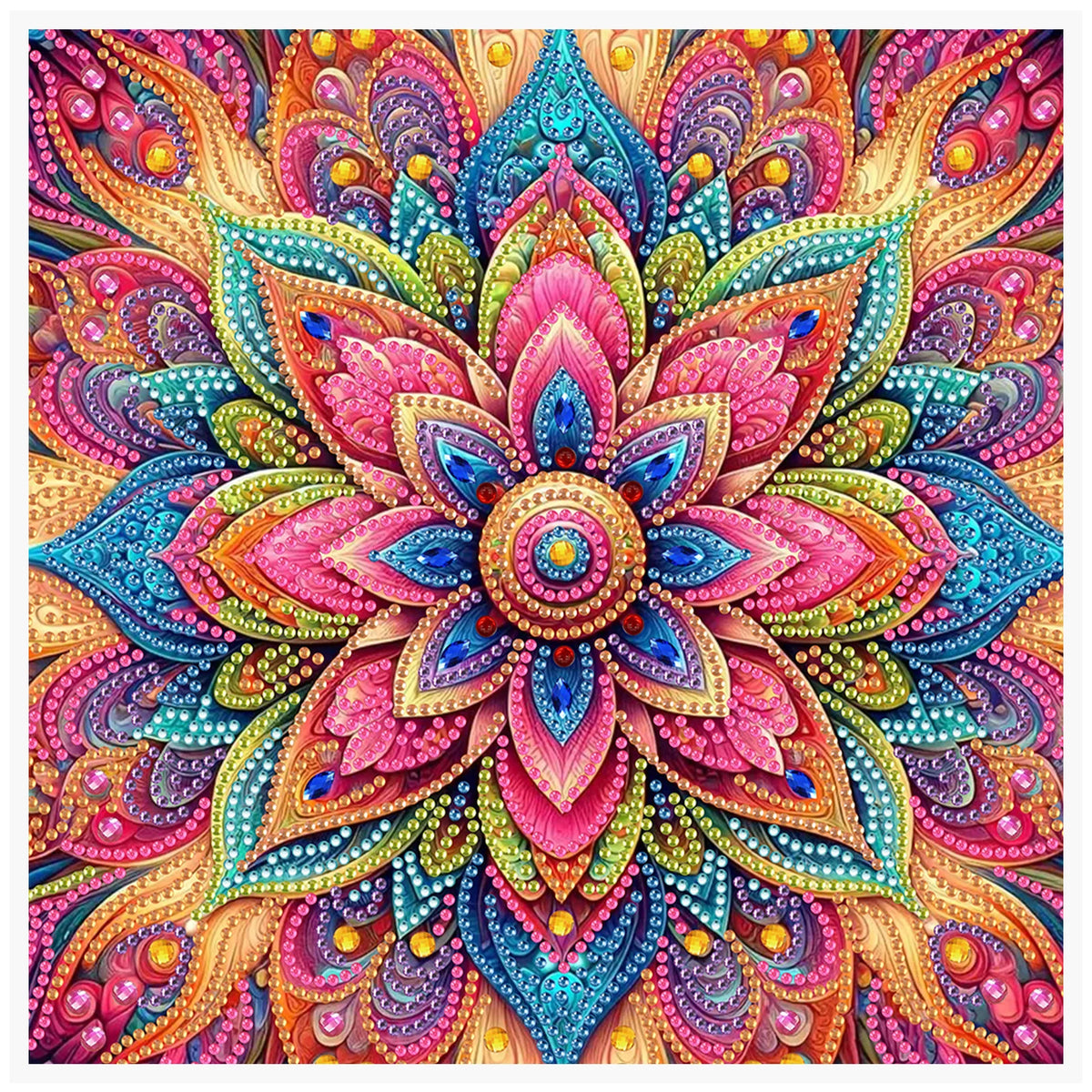1 DIY special shaped diamond painting mandala for frameless art kit