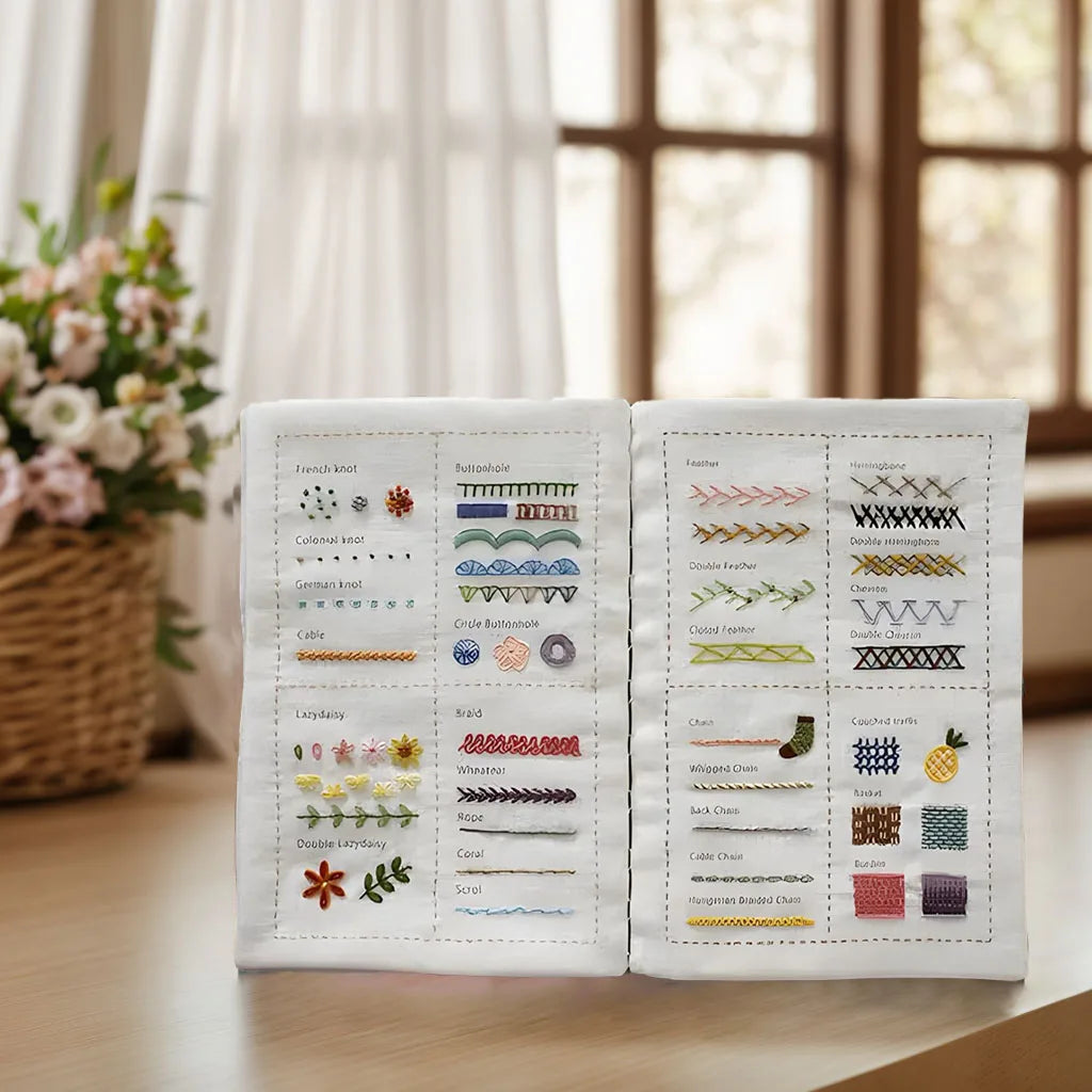 DIY Stitches Book with Patterns Sewing Kit