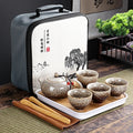 Travelling Bag 4 Cups Chinese Kung Fu Tea Set