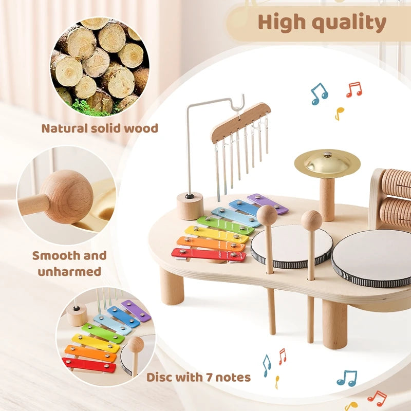 Kids Kitchen Toy Set Wooden Coffee Maker Set Simulation Cookie Maker Kit Pretend Play Educational Toy Block Educational Toy Gift