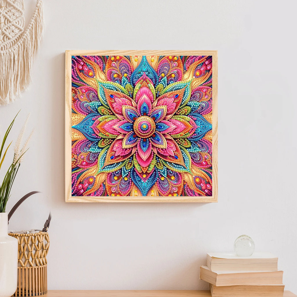 1 DIY special shaped diamond painting mandala for frameless art kit