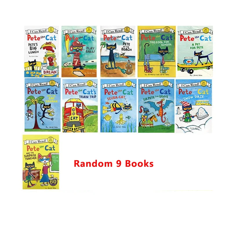 19 Books/Set I Can Read Pete The Cat Picture Books Children Baby Famous Story English Tales Child Book Set baby bedtime book