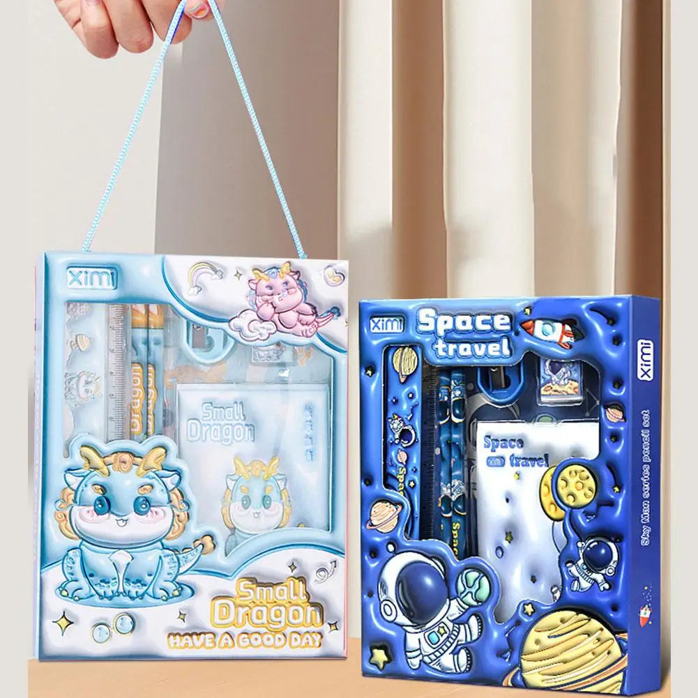 6 Pcs Children's Cartoon Stationery Sets
