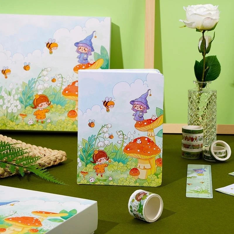 Cute Cartoon Fairy Tale Style Hand Ledger Gift Box Set