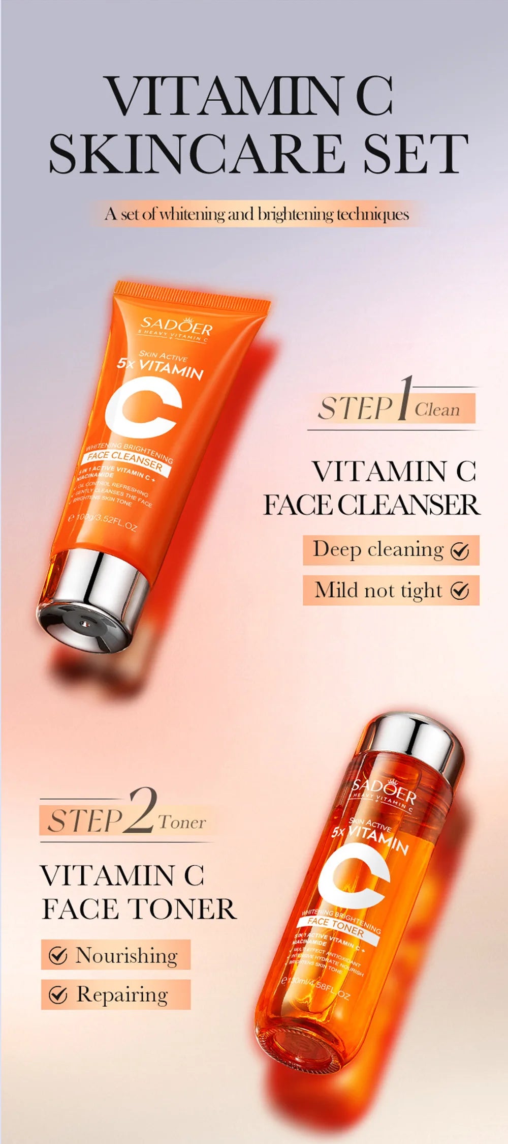 Vitamin C Skincare 6-Piece Gift Set