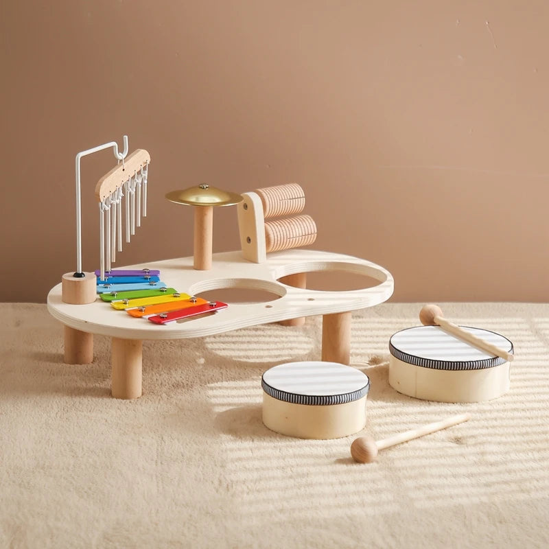 Kids Kitchen Toy Set Wooden Coffee Maker Set Simulation Cookie Maker Kit Pretend Play Educational Toy Block Educational Toy Gift