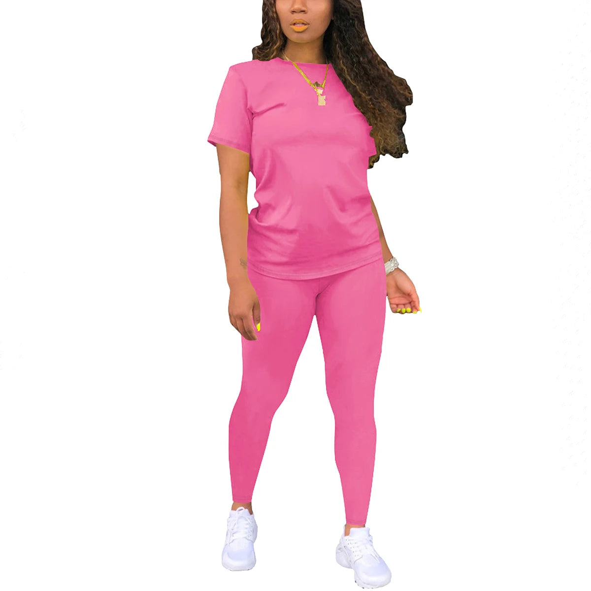 Two Piece Outfits for Women Summer Short Set 2 Piece Outfits Jogger Track Suits Sweatsuits for Women Short Sleeve