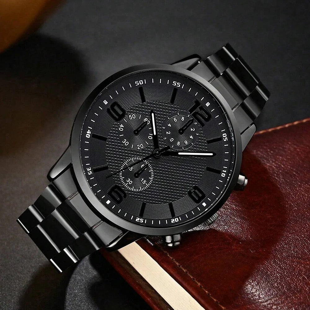 4PCS Business Men's Gift Box Watch Set