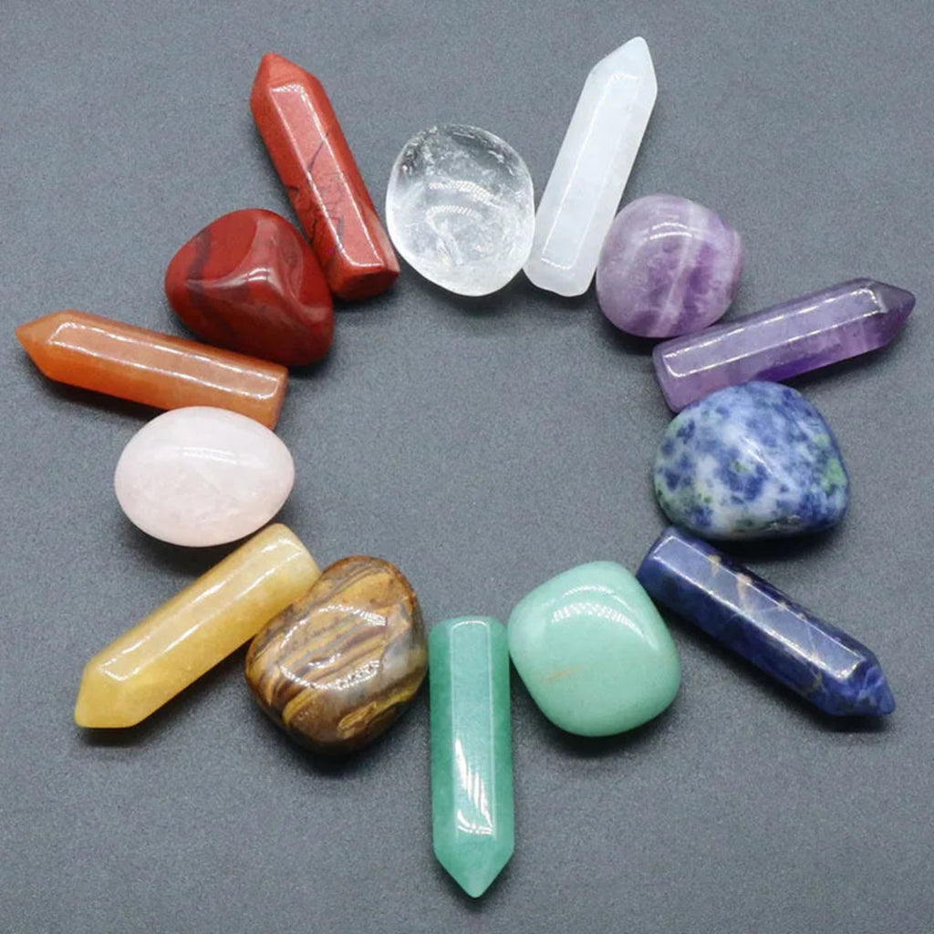 14 PCS Natural Stone Set