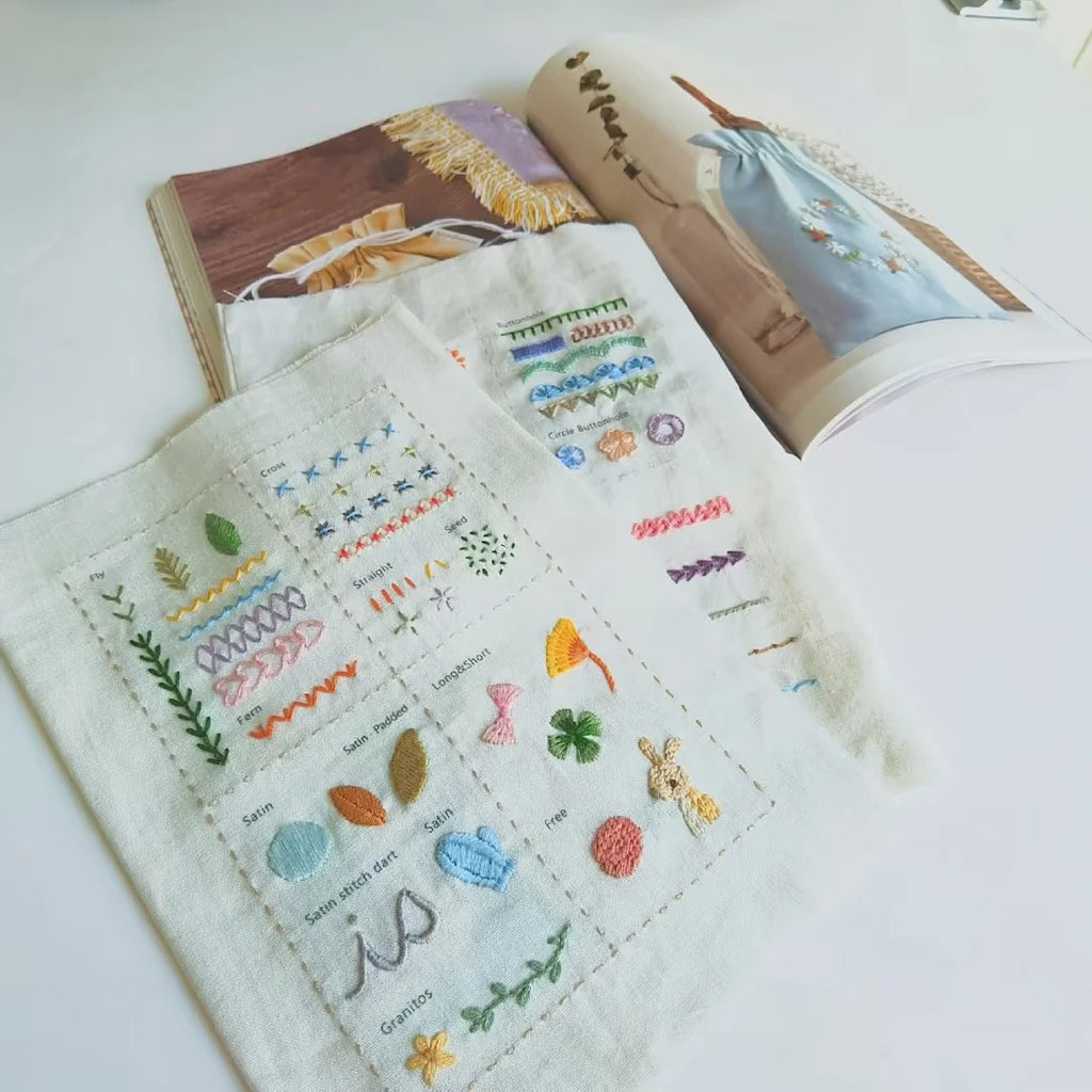 DIY Stitches Book with Patterns Sewing Kit