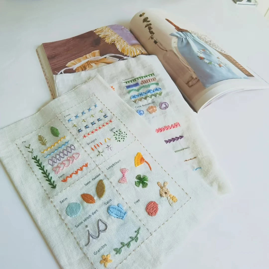 DIY Stitches Book with Patterns Sewing Kit