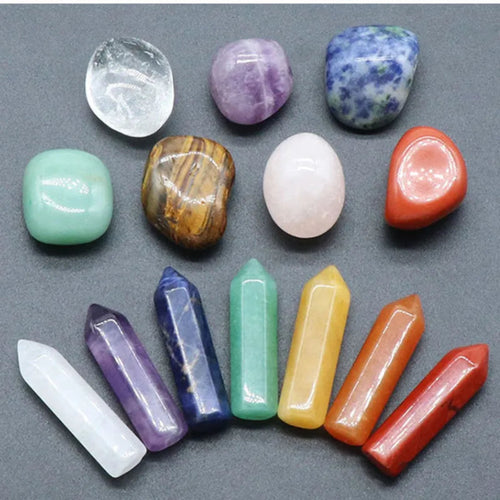 14 PCS Natural Stone Set