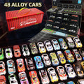 Gift Box Version: 48-Piece Alloy Car Set, Children's Toy Car, Tin Car, Racing Model, Classic Car Model, Christmas Gift