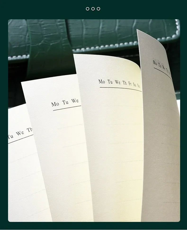 Crocodile Stripe Loose Leaf Notebook Password Book
