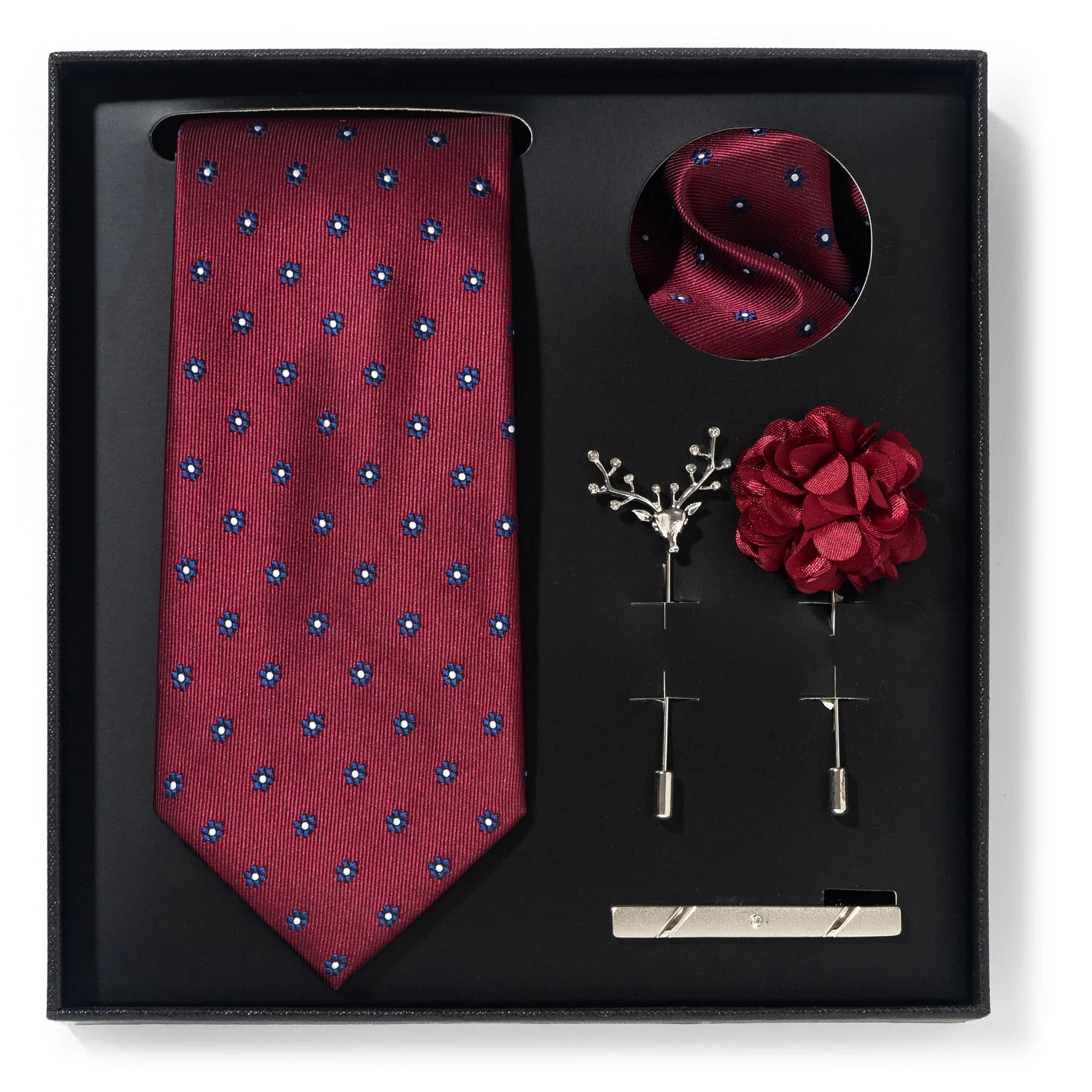 A set of stylish men's suit gift box