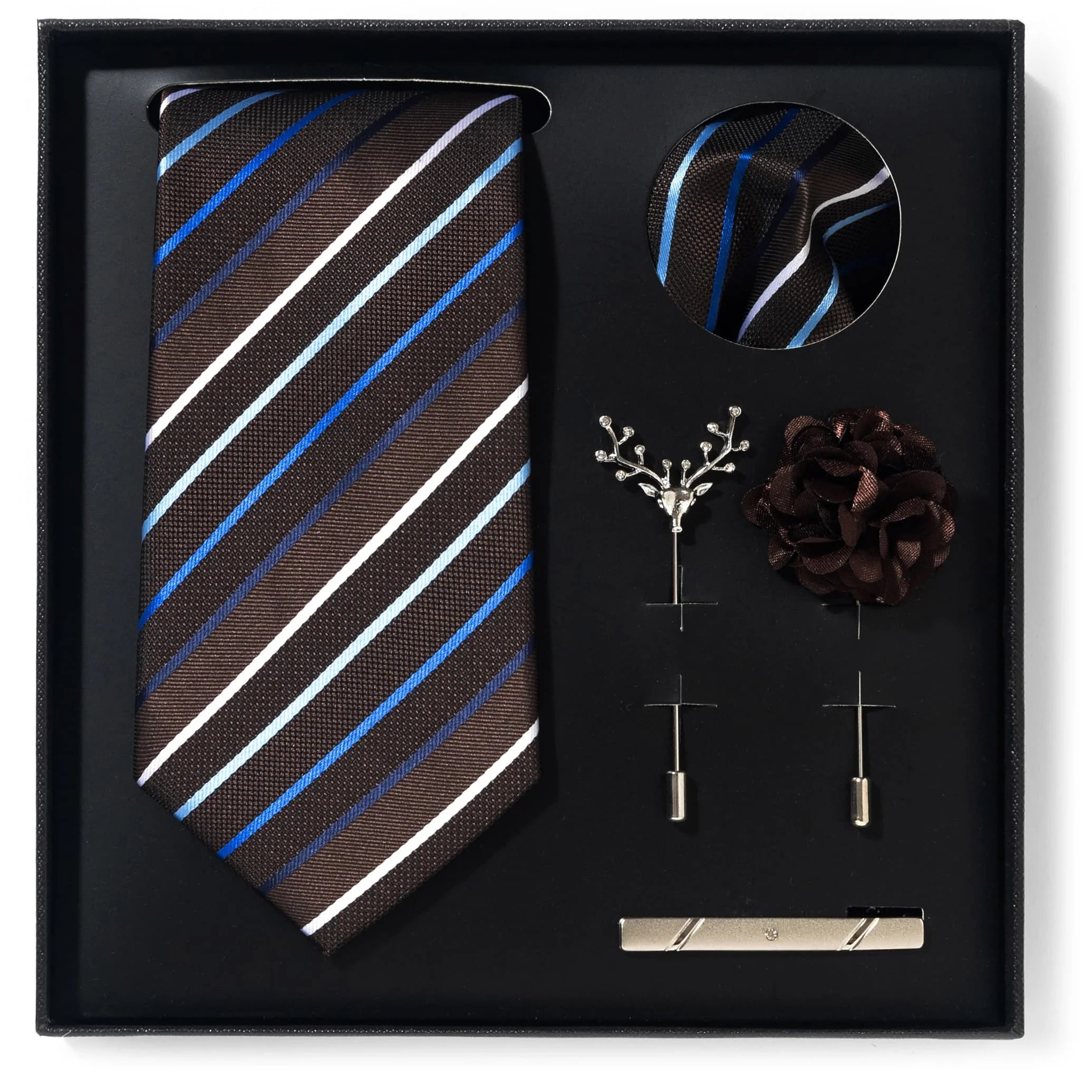 A set of stylish men's suit gift box