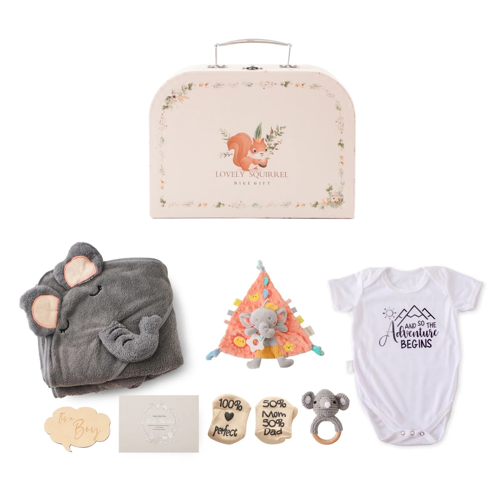 Premium Baby Girl Gift Basket Set - Perfect for Baby Shower Baby Birth, Includes Clothes, Toys & More Photography Accessories