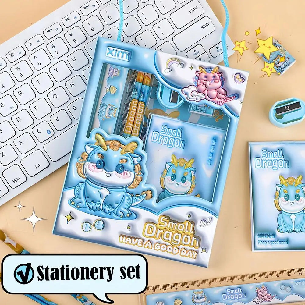 6 Pcs Children's Cartoon Stationery Sets