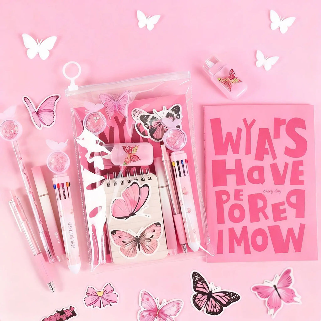 9-Pcs/Set Aesthetic Butterfly Stationery Set