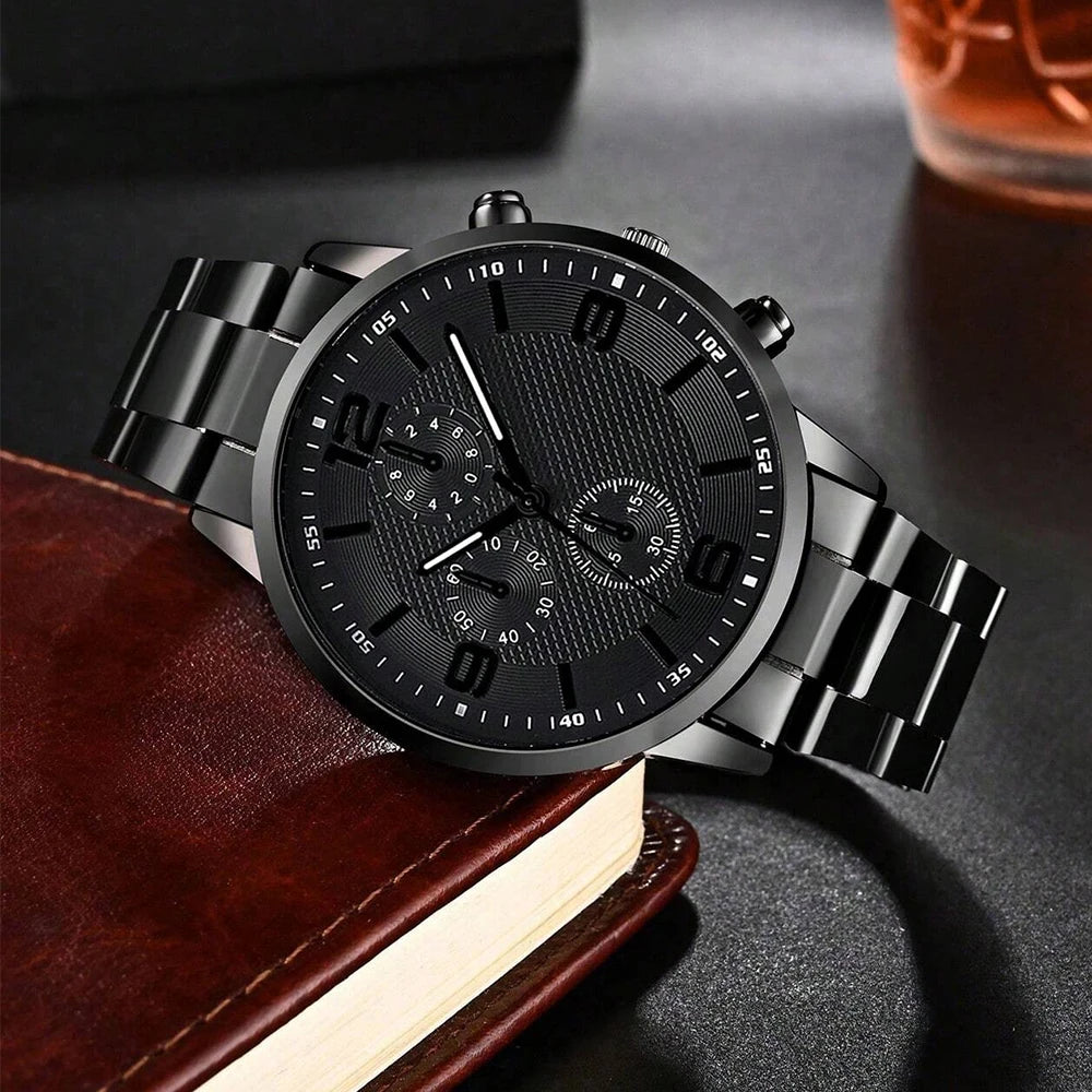 4PCS Business Men's Gift Box Watch Set