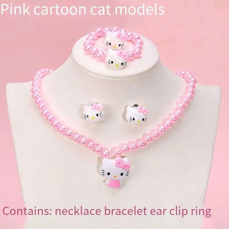 4-Pcs Cartoon Kawaii Hello Kitty Set