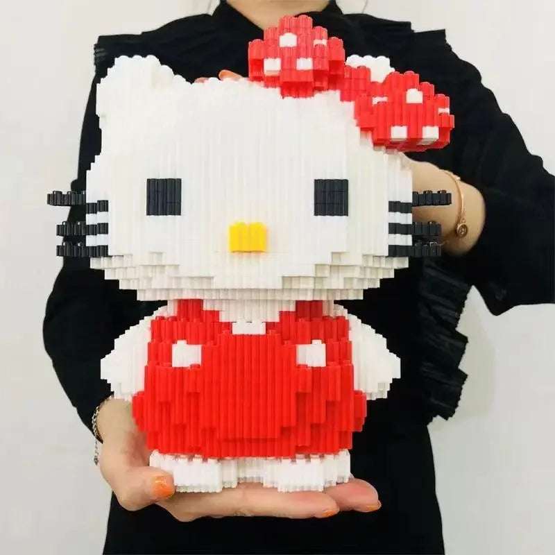 Hello Kitty Three-dimensional Small Particle Building Block Set