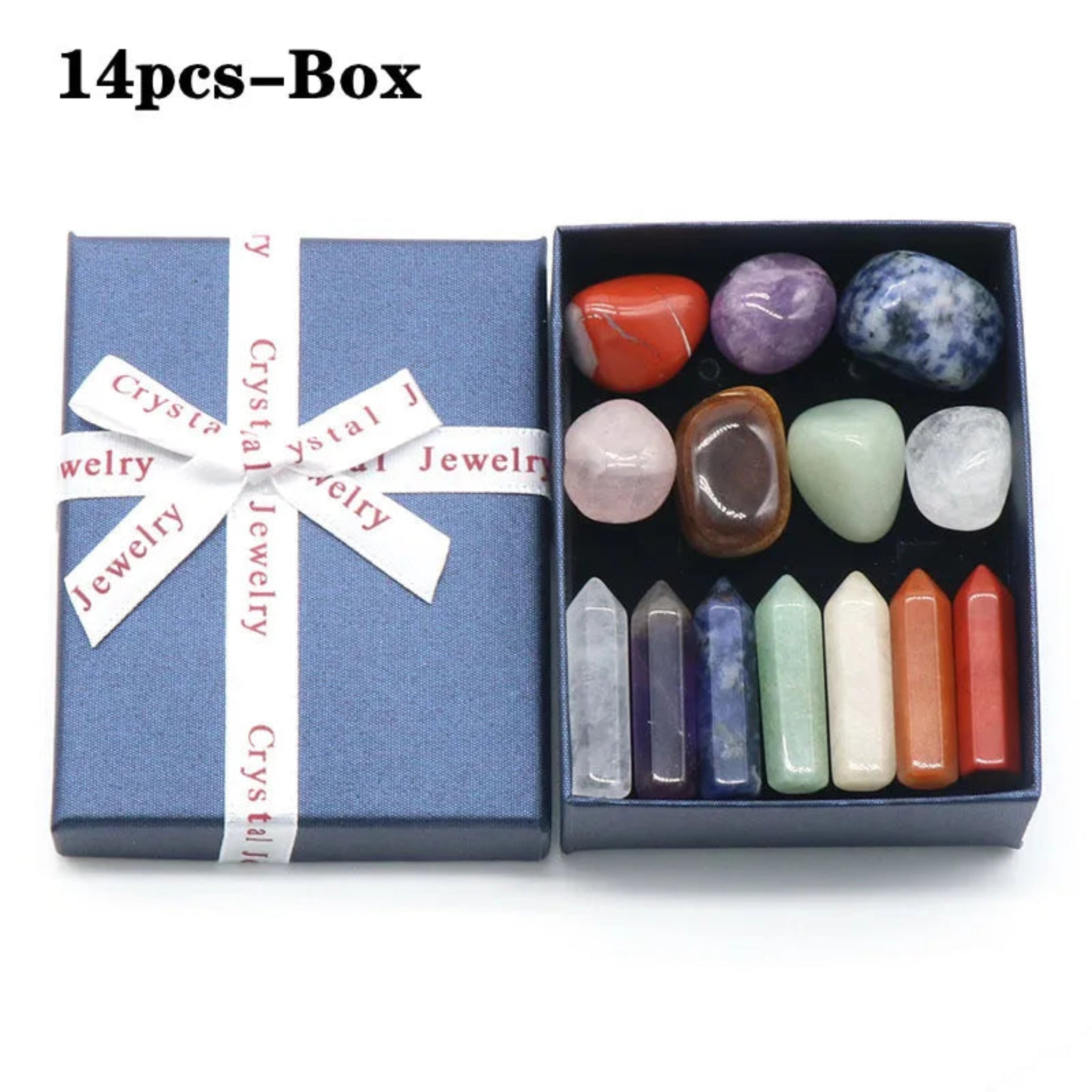 14 PCS Natural Stone Set