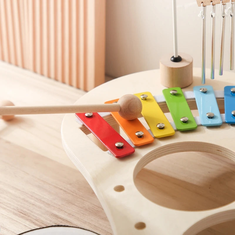 Kids Kitchen Toy Set Wooden Coffee Maker Set Simulation Cookie Maker Kit Pretend Play Educational Toy Block Educational Toy Gift