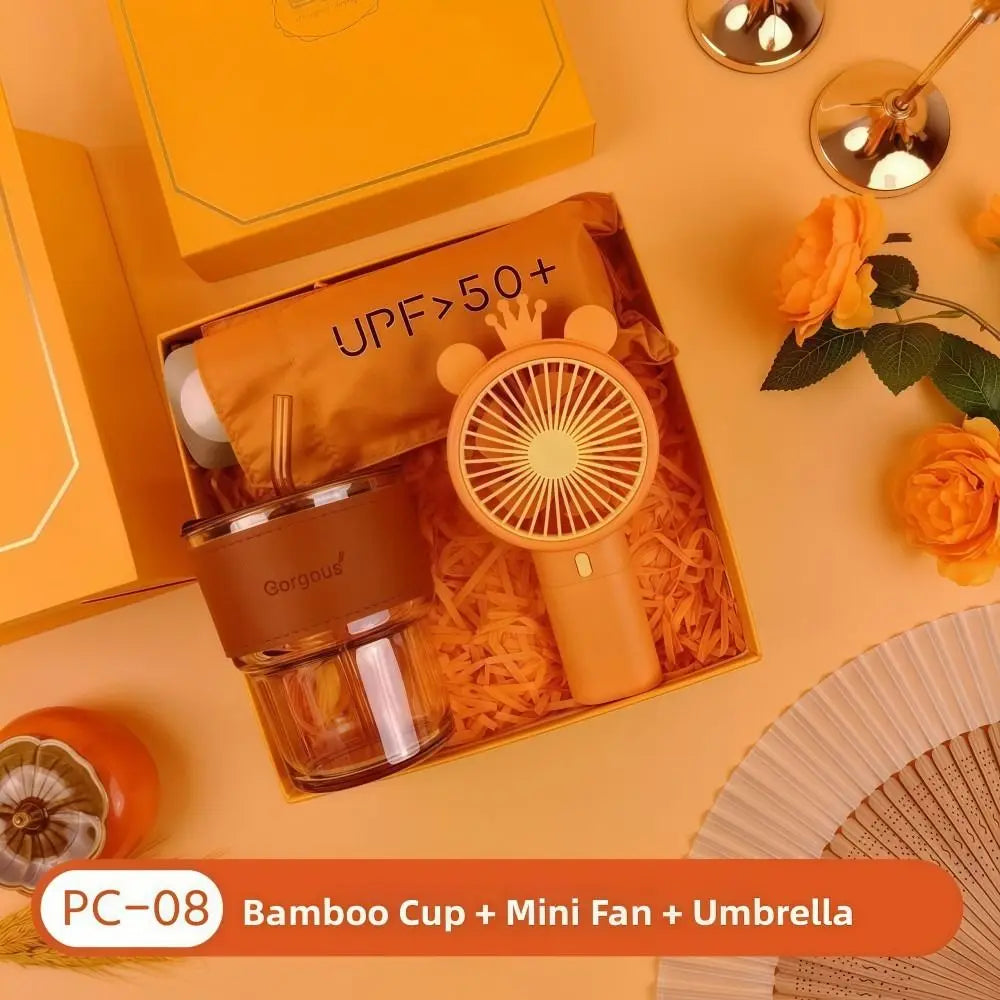 3 IN 1 Luxury personalized Gift Set- Orange