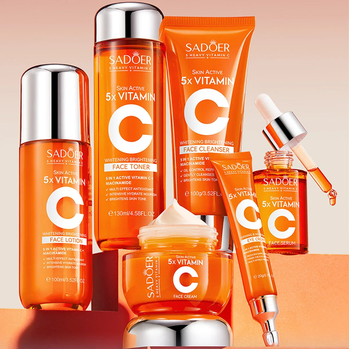 Vitamin C Skincare 6-Piece Gift Set