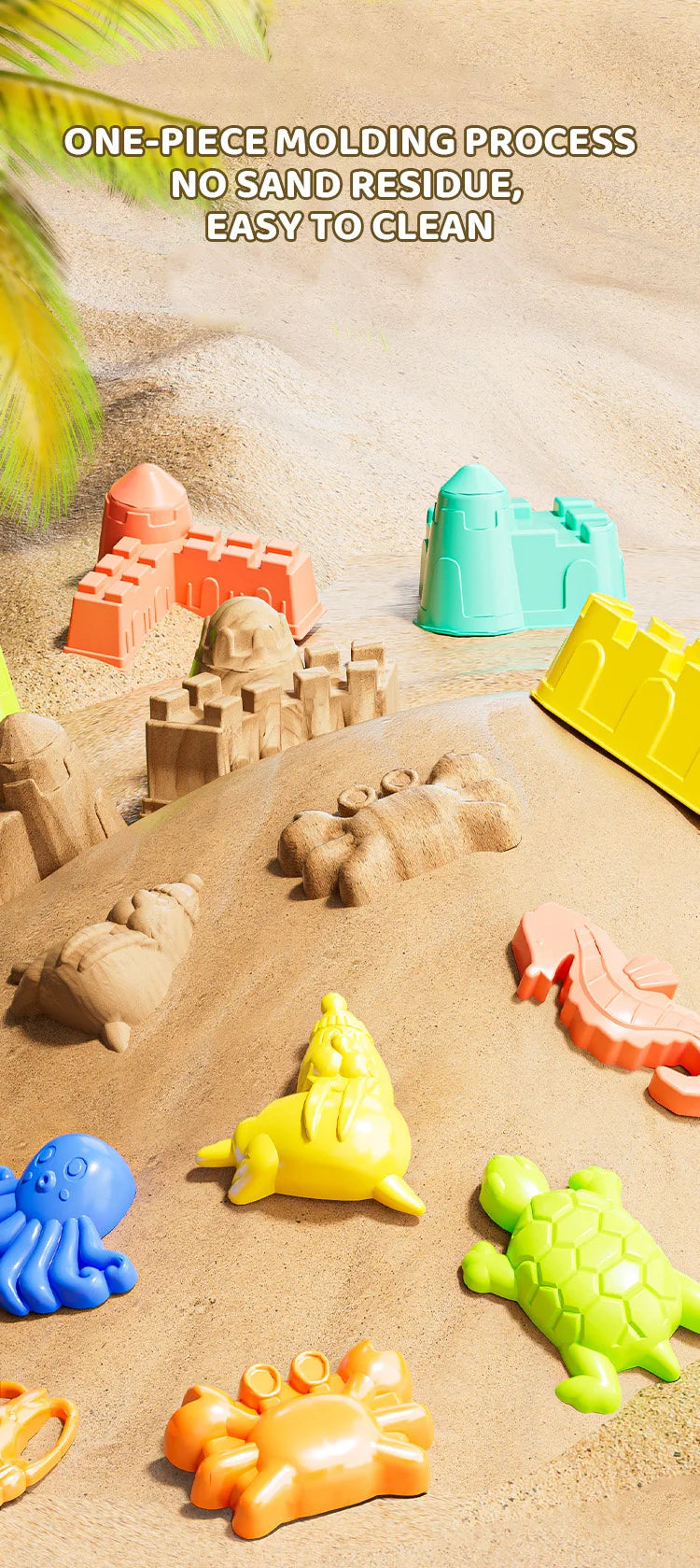 Kids Beach Toy Set Suitable for Boys and Girls to Play Outdoors with Sand, Summer Gardening, Digging Toys, Gifts