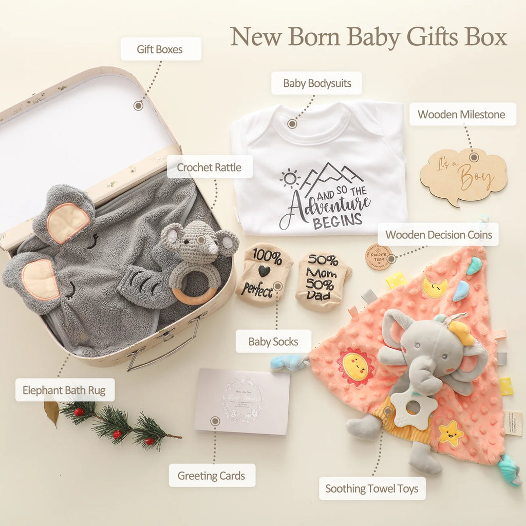 Premium Baby Girl Gift Basket Set - Perfect for Baby Shower Baby Birth, Includes Clothes, Toys & More Photography Accessories