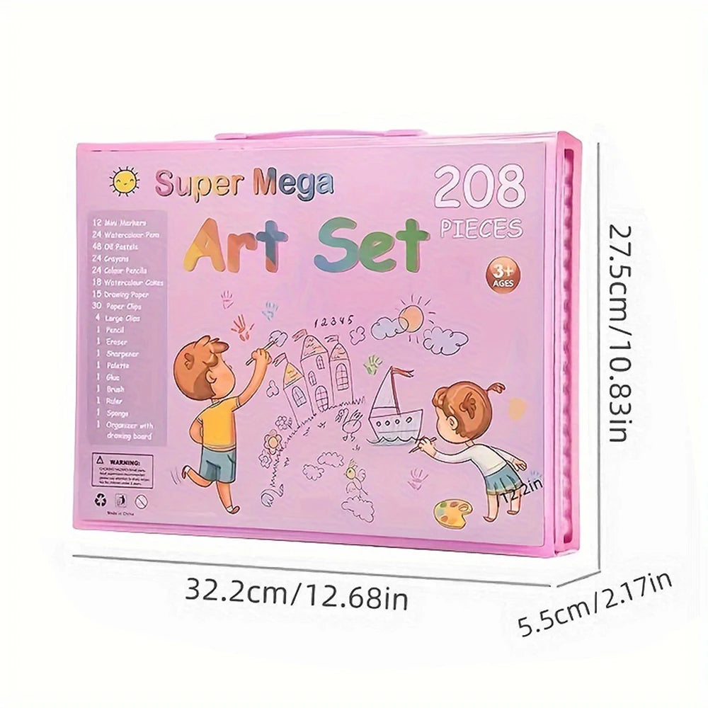 208 Pcs Watercolor Pen Gift Set