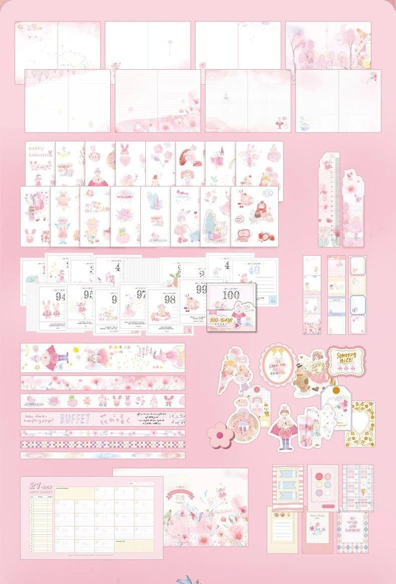 Cute Cartoon Fairy Tale Style Hand Ledger Gift Box Set