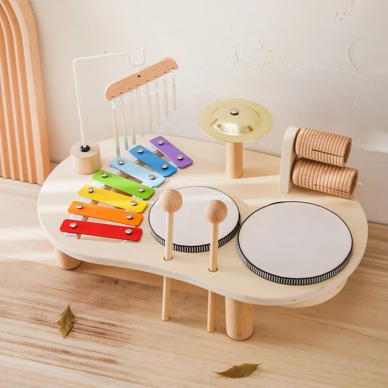 Kids Kitchen Toy Set Wooden Coffee Maker Set Simulation Cookie Maker Kit Pretend Play Educational Toy Block Educational Toy Gift