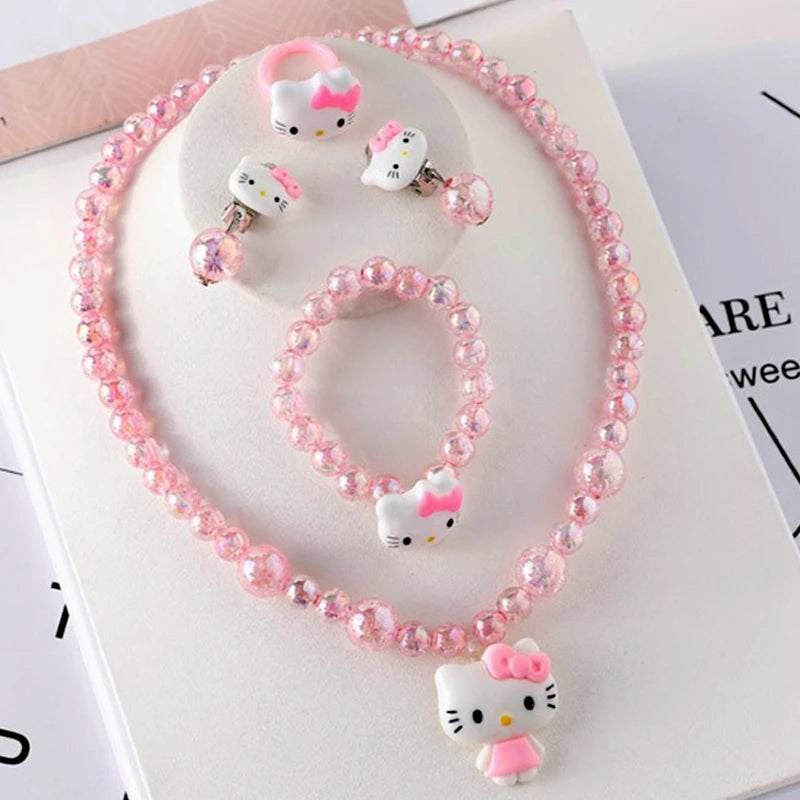 4-Pcs Cartoon Kawaii Hello Kitty Set