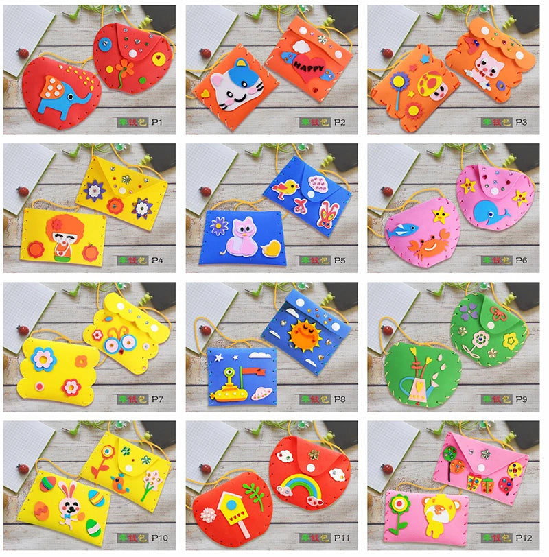 Sew Your Own Purses Sewing Bags Kit Kids Craft Girls Beginners Supplies Party Favors Group Activities Project for Preschool Gift