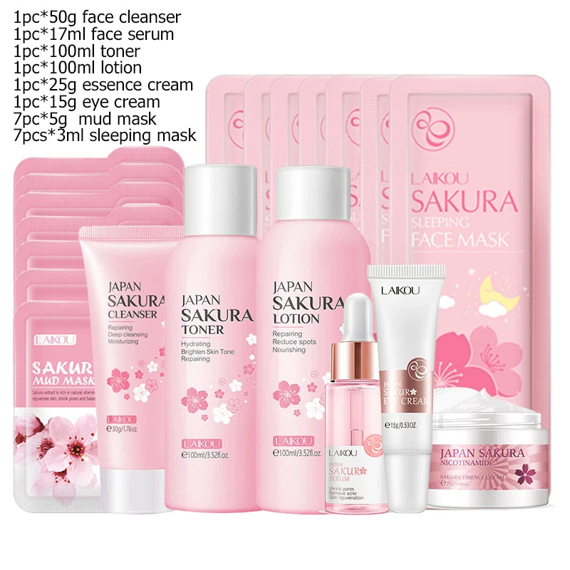 Sakura Facial Cleaner Skin Care Set