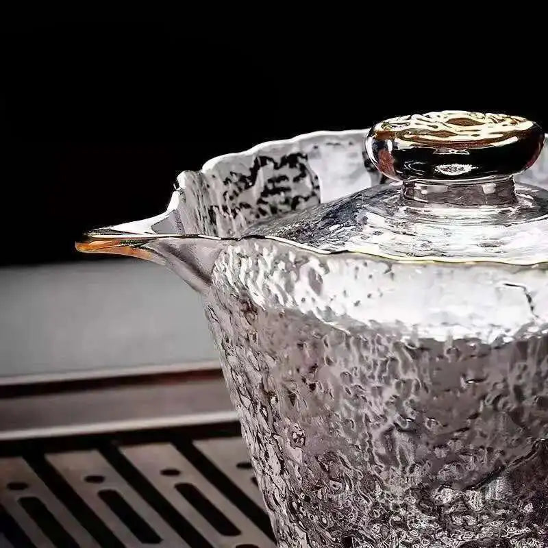 High Quality Hammer Glass Tea Set