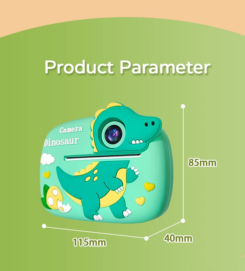 Birthday Gift Set Kids Photo Digital Camera Printer with Games Mini Digital Video Child Instant Print Camera Girl Boy Christmas