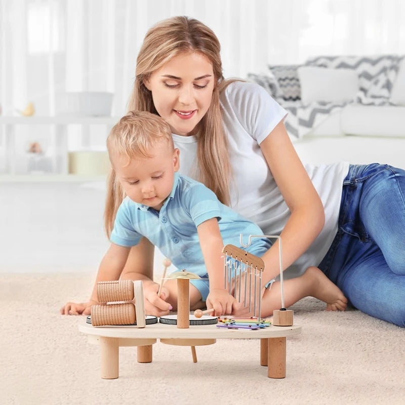Kids Kitchen Toy Set Wooden Coffee Maker Set Simulation Cookie Maker Kit Pretend Play Educational Toy Block Educational Toy Gift