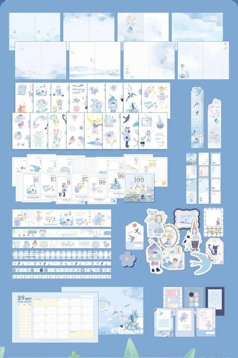 Cute Cartoon Fairy Tale Style Hand Ledger Gift Box Set