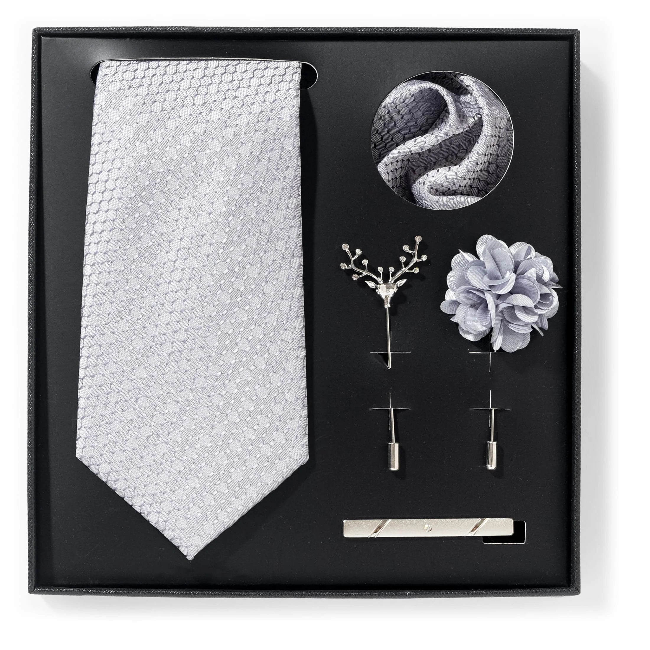 A set of stylish men's suit gift box