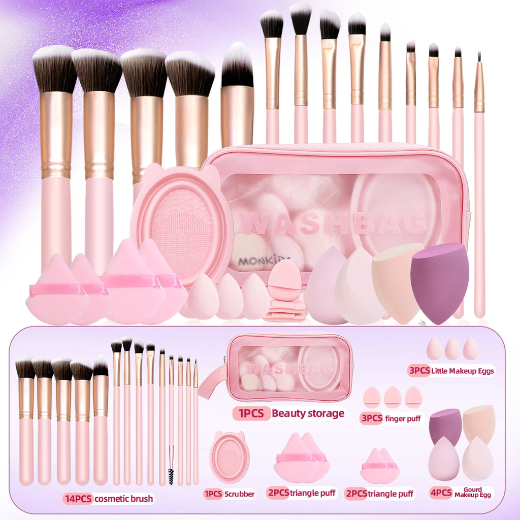 30 professional makeup brush set