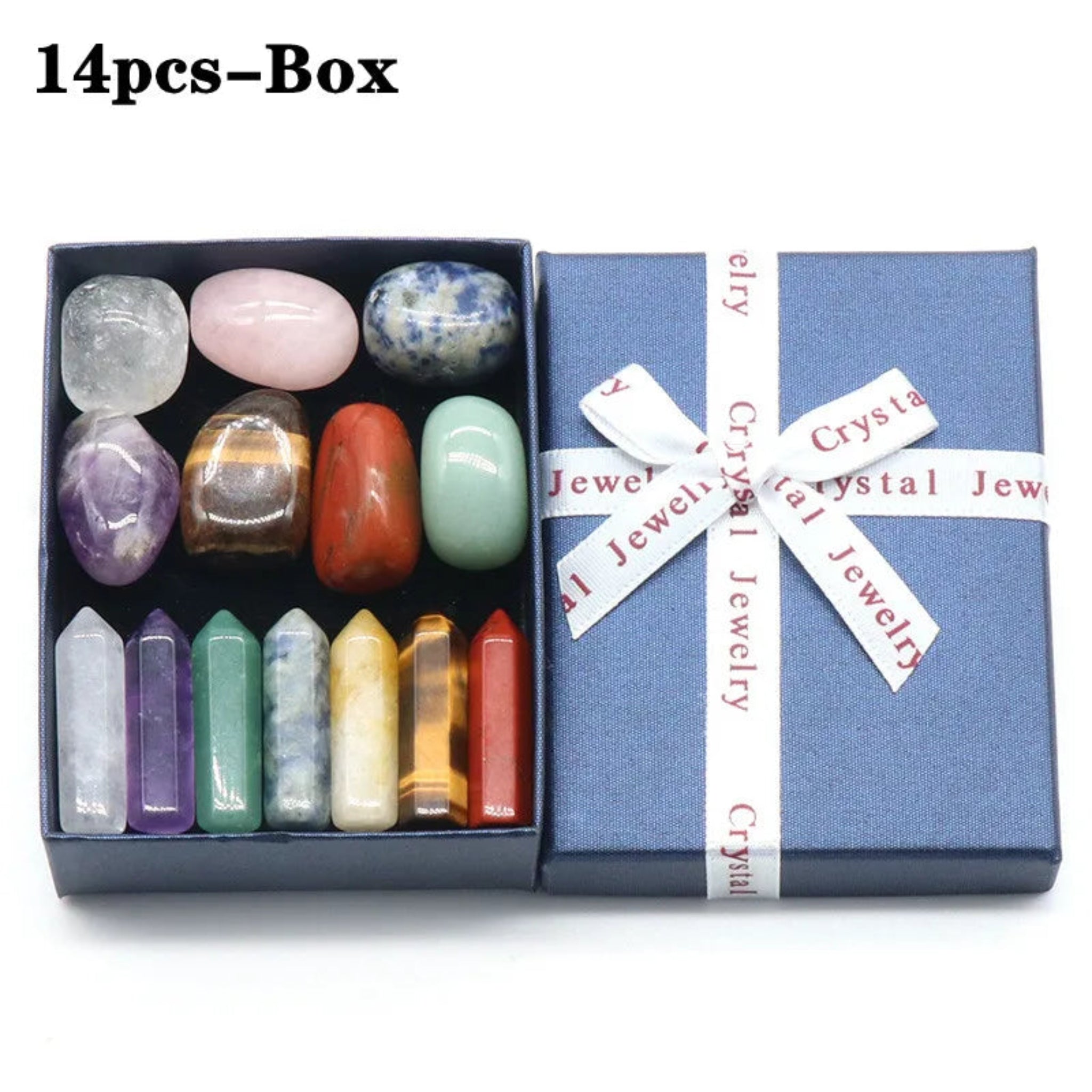 14 PCS Natural Stone Set
