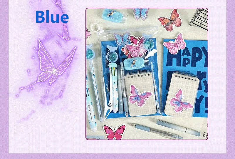 9-Pcs/Set Aesthetic Butterfly Stationery Set