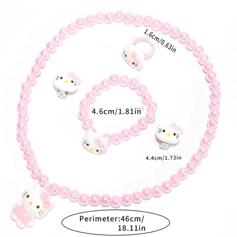 4-Pcs Cartoon Kawaii Hello Kitty Set