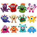 DIY Sewing Felt Set Little Monster Series Kids Educational Sewing Set Beginner Cute Felt Jewelry Kids Art Toys Birthday Gifts