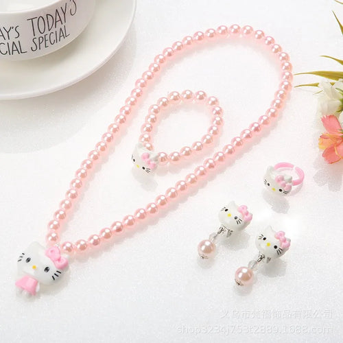 4-Pcs Cartoon Kawaii Hello Kitty Set