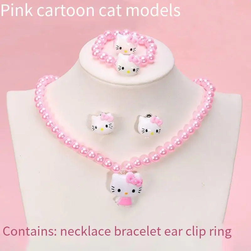 4-Pcs Cartoon Kawaii Hello Kitty Set